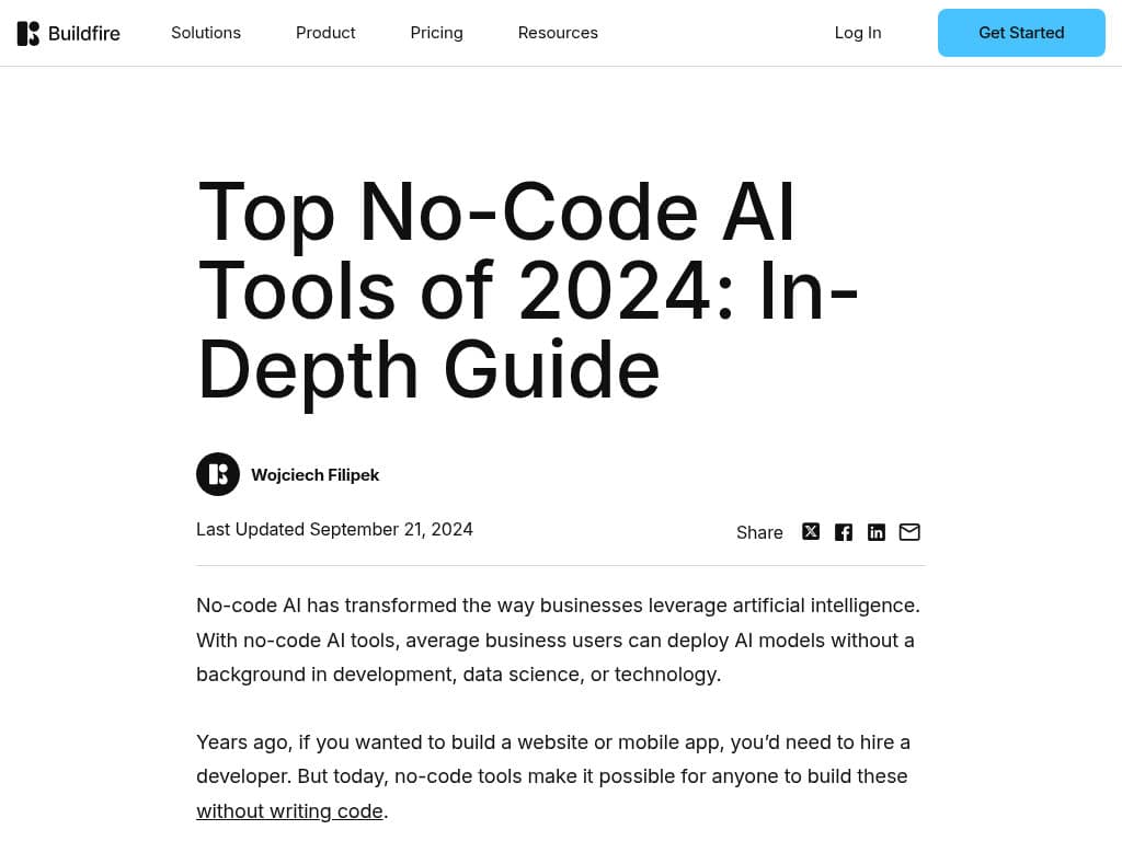 No-Code AI Model Builder