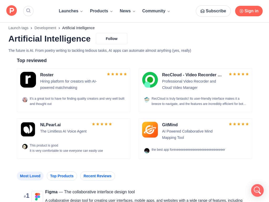 Product Hunt AI Tools