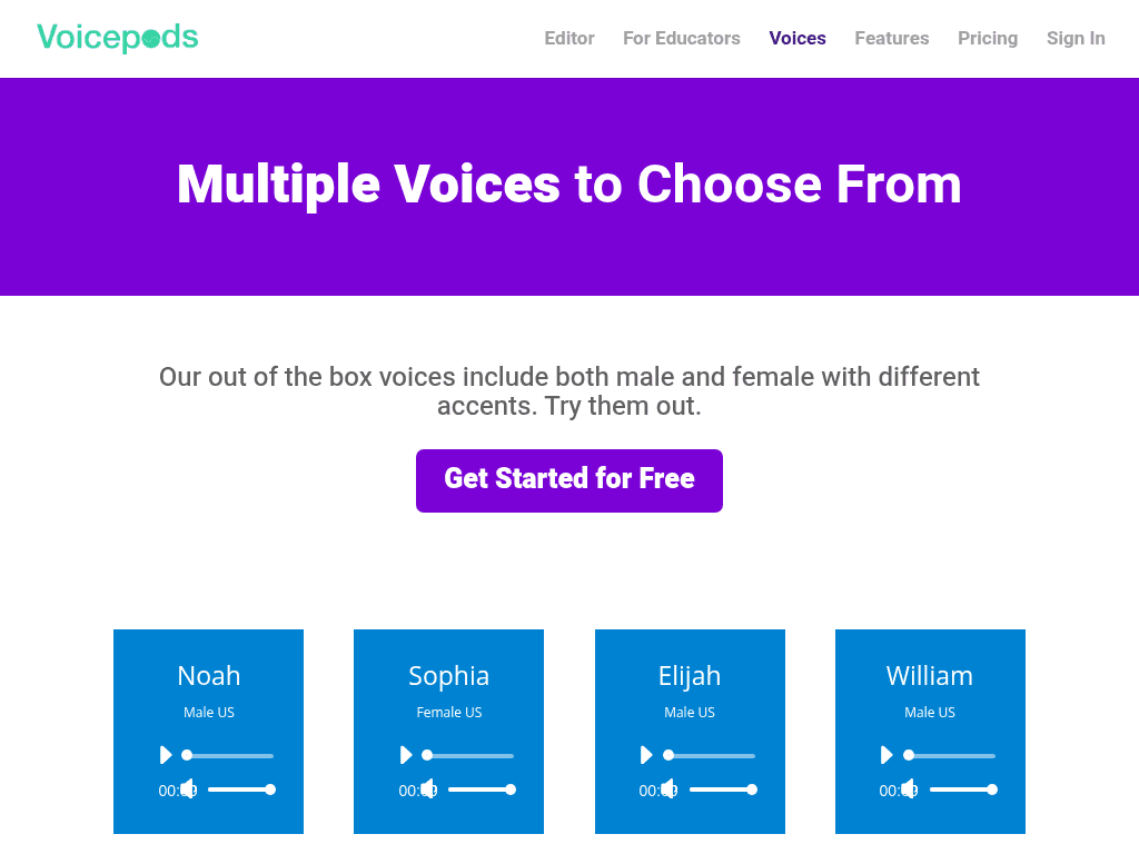 Voicepods